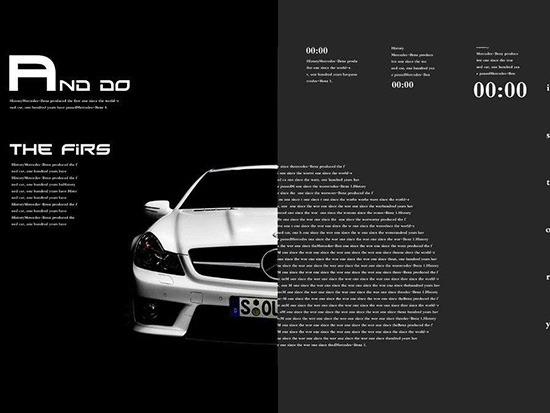 汽車宣傳冊印刷效果圖